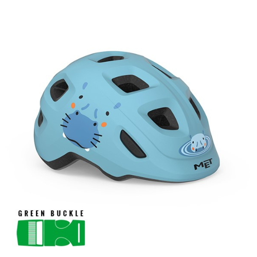 MET Helmet Hooray Pale Blue Hippo/Glossy