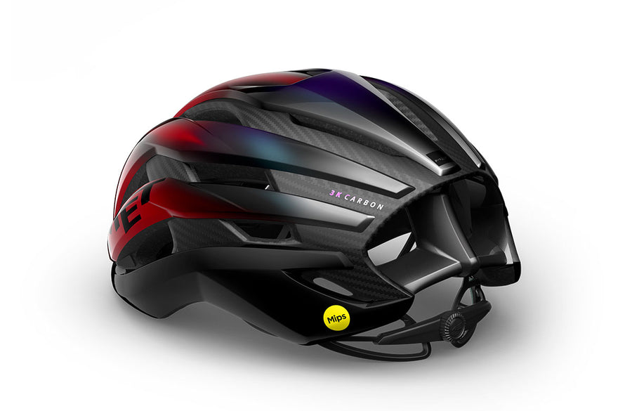 MET Helmet Trenta 3K Carbon MIPS Black/Red