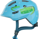 Abus Smiley 3.0 Shiny blå croco børnecykelhjelm
