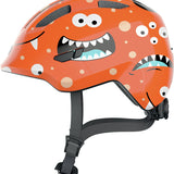 Abus Smiley 3.0 Shiny orange monster børnecykelhjelm