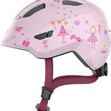 Abus Smiley 3.0 Shiny pink prinsesse børnecykelhjelm