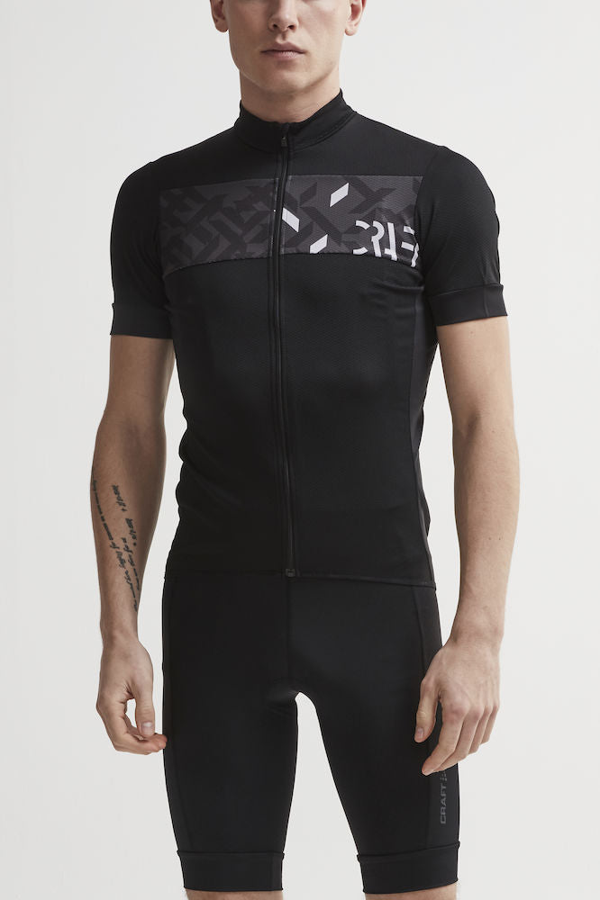 Craft Reel Jersey Black-Crest cykeltrøje med ergonomisk fit