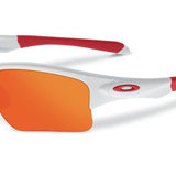 Oakley Quarter Jacket Pol. White/Fire Irid Cykelbriller til børn