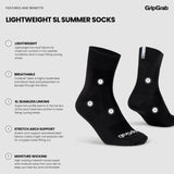 Gripgrap Lightweight SL Summer Socks 3-Pack Sort