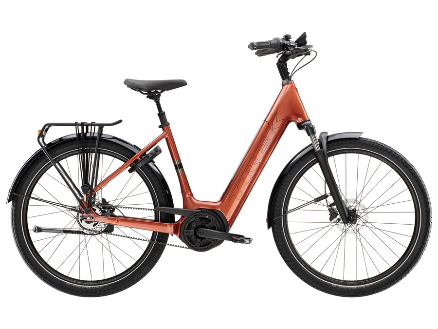 Trek Disctrict+ 4 Lowstep 545wh Orange