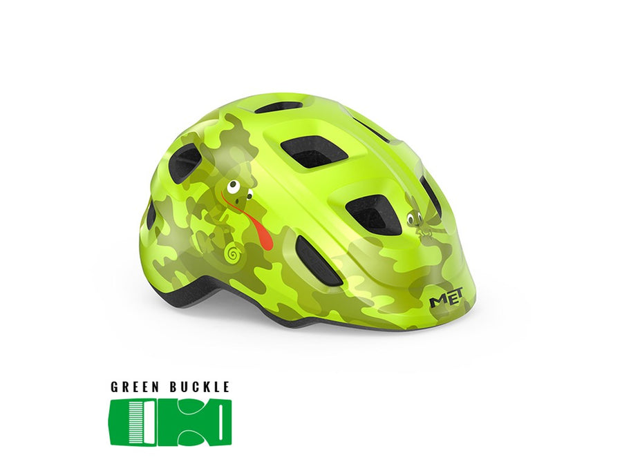 MET Helmet Hooray Lime Chamaleon/Glossy