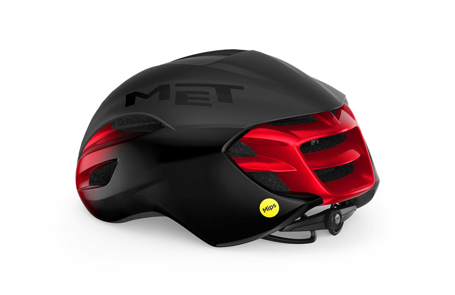 MET Helmet Manta MIPS Black Red/Matt
