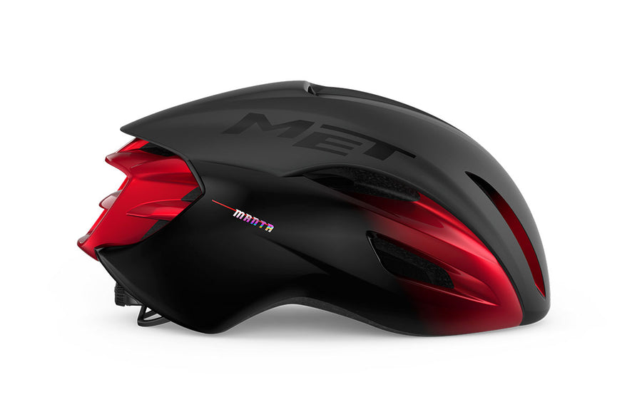 MET Helmet Manta MIPS Black Red/Matt