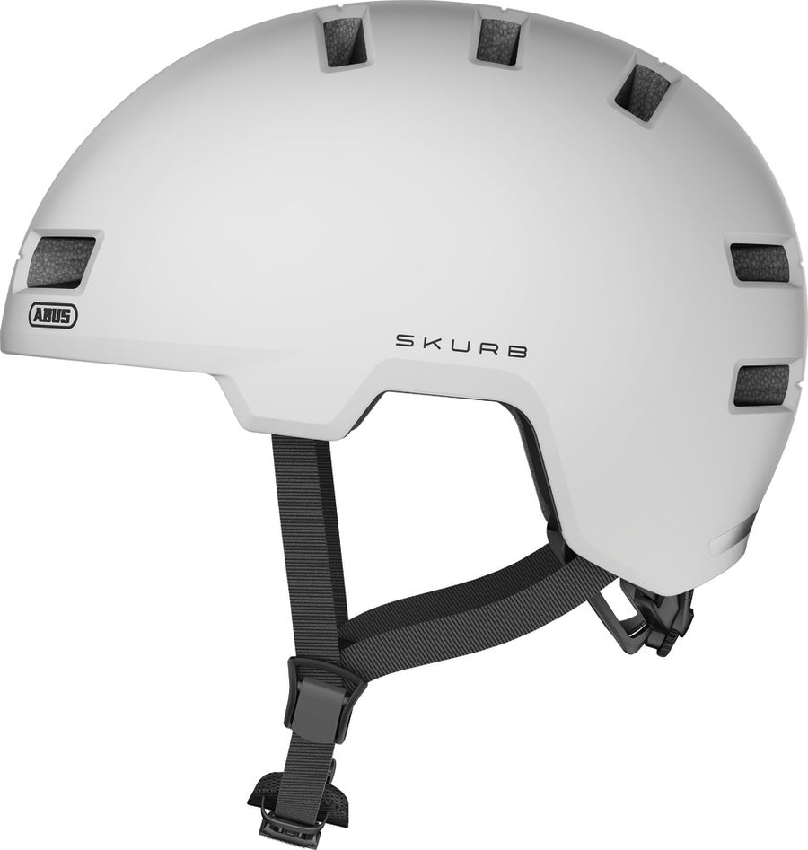 ABUS Skurb polar white cykelhjelm
