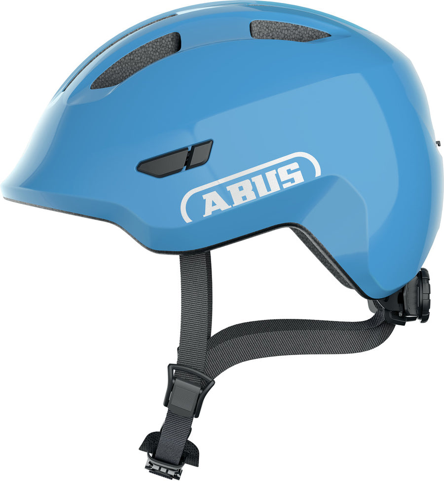 Abus Smiley 3.0 Shiny blå børnecykelhjelm