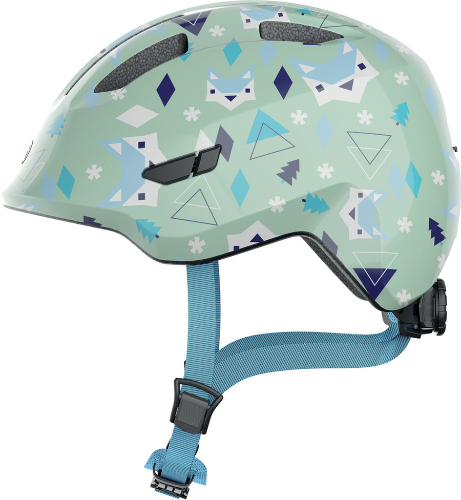 Abus Smiley 3.0 Shiny grøn nordic børnecykelhjelm