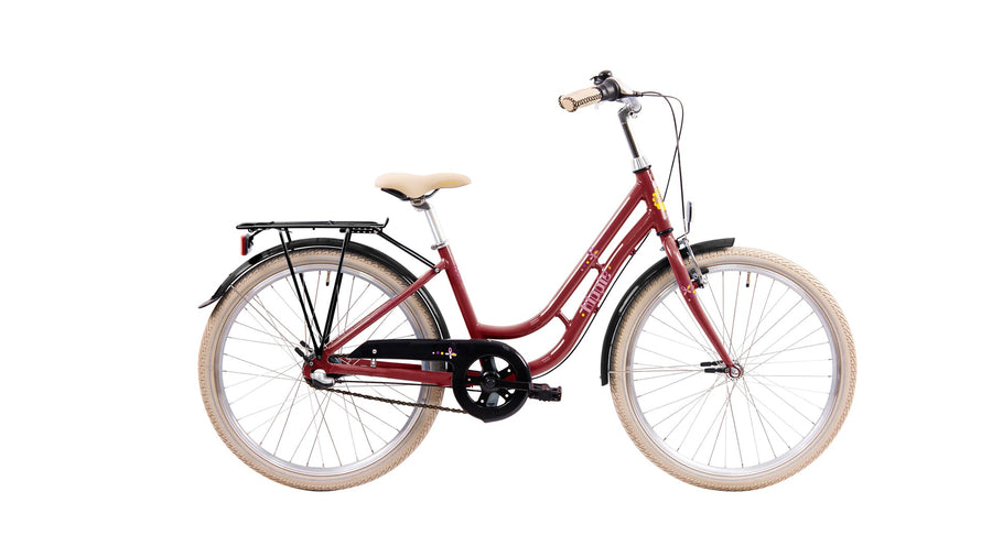 Ebsen hippie rød 24" Børnecykel