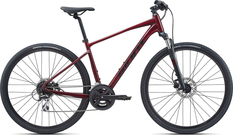 Giant Roam 3 Disc rød Hybridcykel