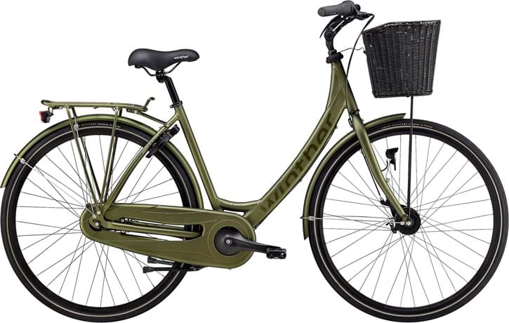 Green Winther 4 damecykel med syv indvendige gear