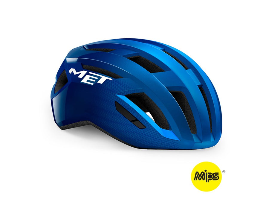 Met Road Mips blå cykelhjelm (58-61 cm)