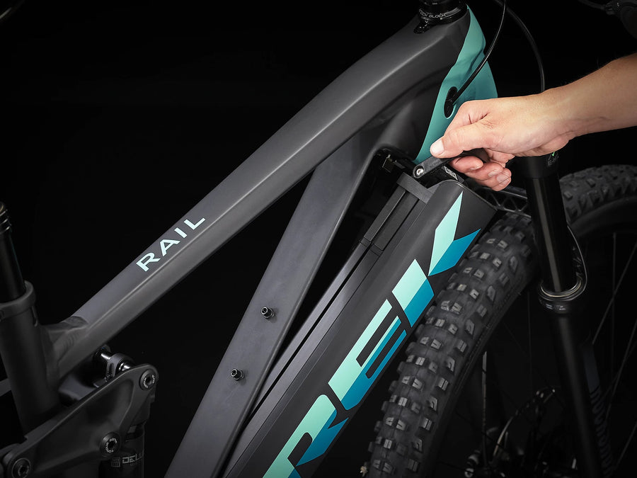Trek Rail 5 500 w sort grøn El-Mountainbike