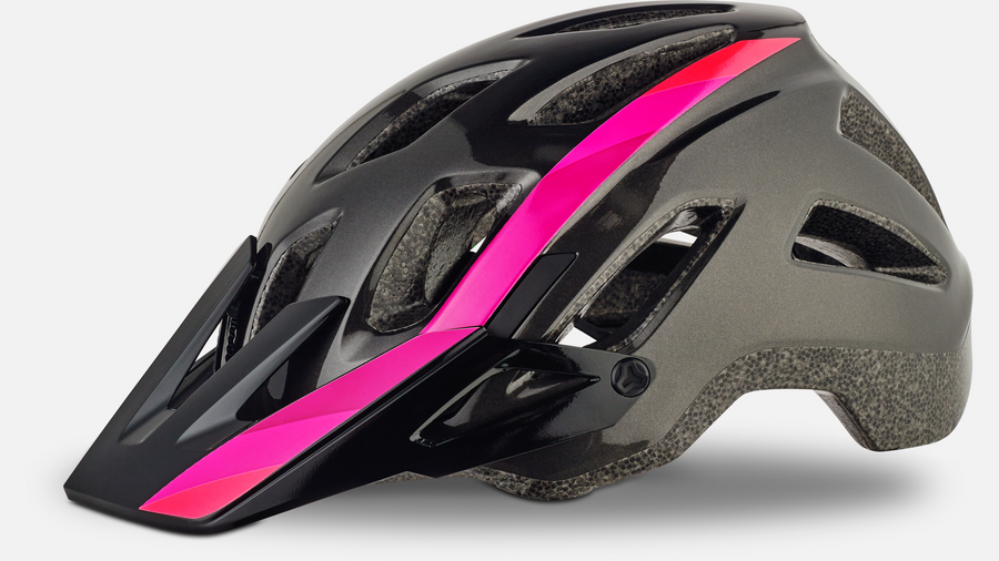 Specialized Ambush Comp sort og pink hjelm