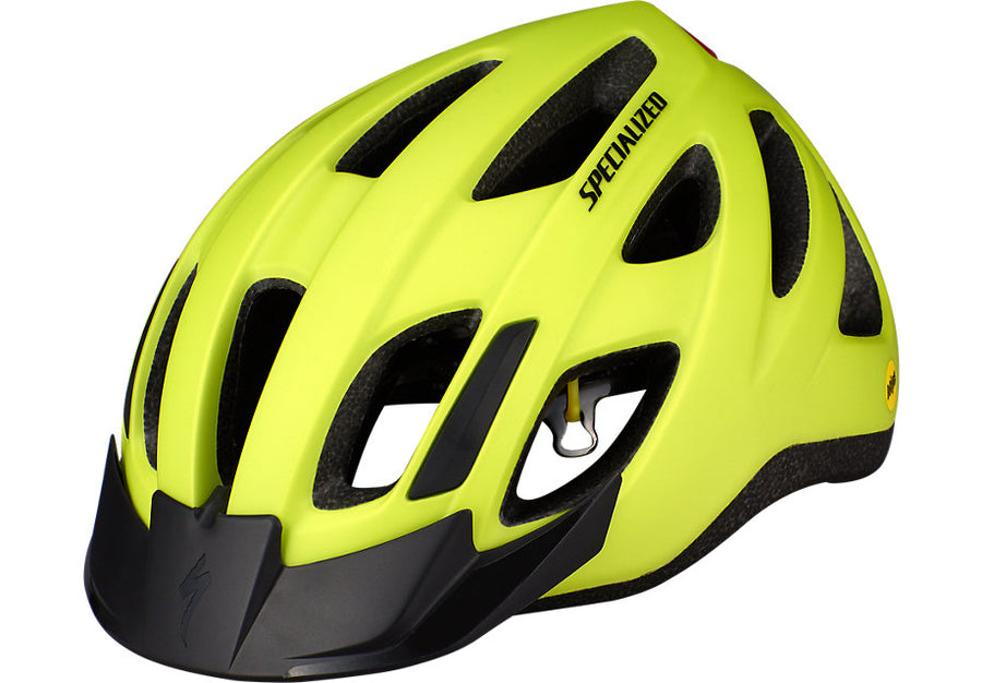 Specialized Centro LED MIPS Hyper green Cykelhjelm