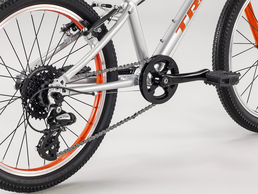 Trek Wahoo 20" sølv orange Børnecykel