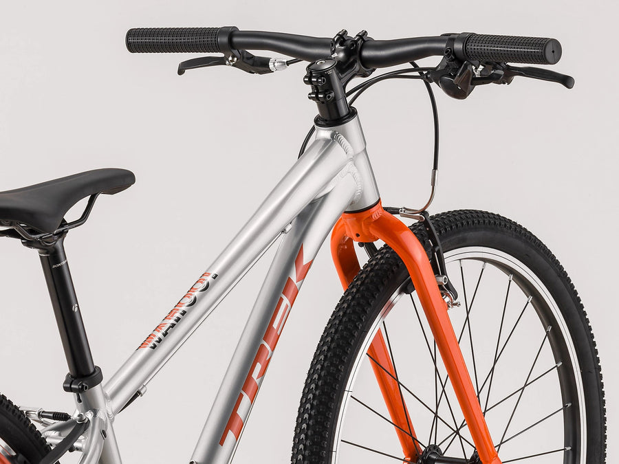 Trek Wahoo 24" sølv orange Børnecykel