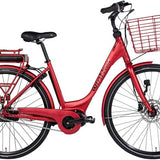 Winther Superbe 2 dame (rød) elcykel m. 7 indvendige gear og 10,4ah batteri