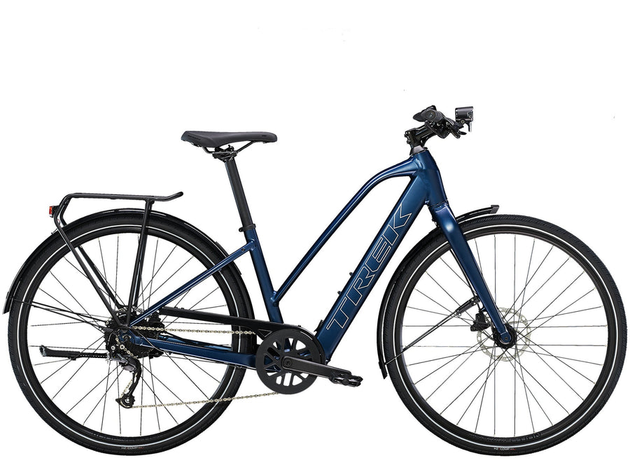 Trek FX+ 2 Stagger Mulsanne Blå